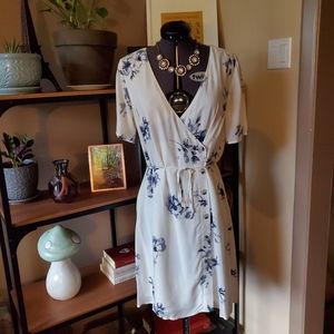 Gentle Fawn Button Wrap Dress